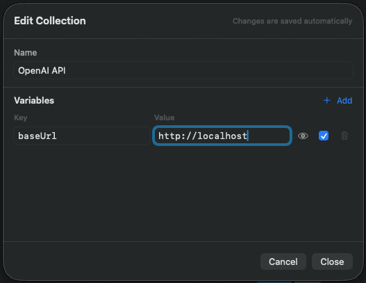Variable editor with {{syntax}} highlighting and autocomplete